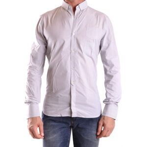 Neil Barrett Striped ButtonUp Men grey Shirts